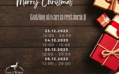 Godziny otwarcia restauracji w Święta